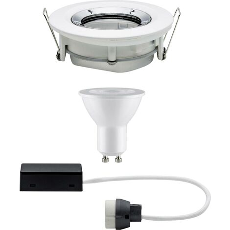 Kit de 3 spots encastrés LED Nova orientable - Acier brossé - 7W - 2700K - IP65 - Dimmable - Avec ampoule