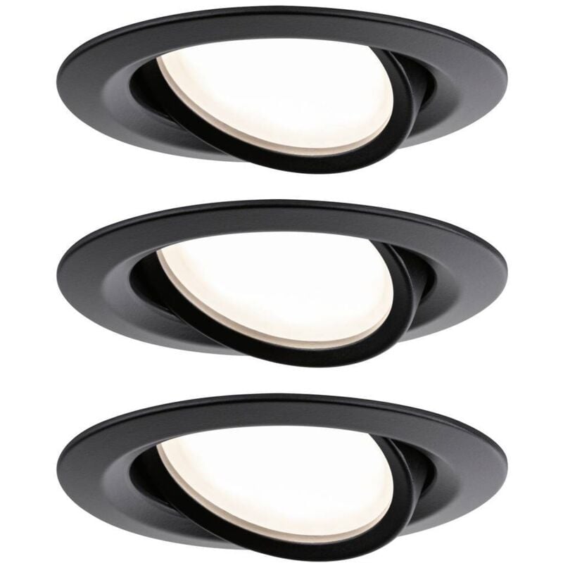 Paulmann Licht - Paulmann 93080 Set Nova Plus Luminaire à led encastrable led 18 w noir