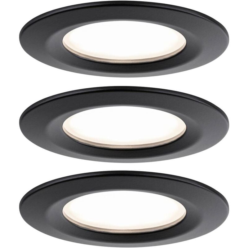 Paulmann Licht - Paulmann 93081 Set Nova Plus Luminaire à led encastrable led 18 w noir