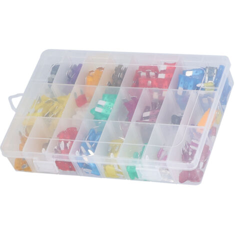 Kit de 300 fusibles lames pour voiture PES, avec pinces pour remplacement fusibles moyens et petits, 32V