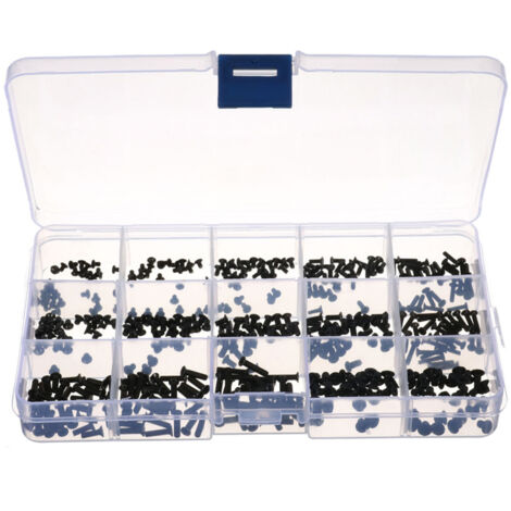 Kit de 300 tornillos surtidos para portátiles y reparación de electrónica – Variedad de tamaños, profesional para informática