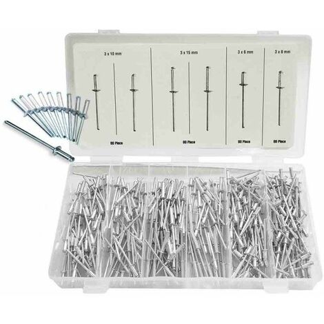 Kit de 320 remaches tamaños varios
