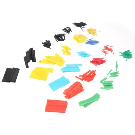 Kit de 328 gaines thermorétractables multicolores pour câbles électriques et réparations