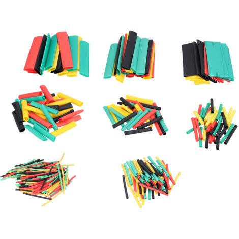 Kit de 328 Tubes Rétractables Multicolores pour Isolation et Protection Électrique