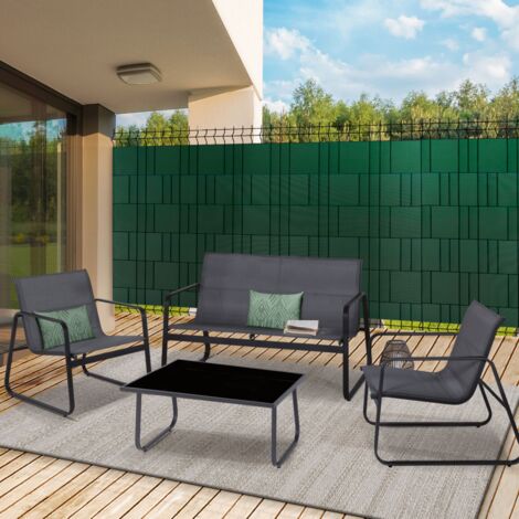 Kit de 35 M lamas horizontales de PVC flexible verde para oscurecer