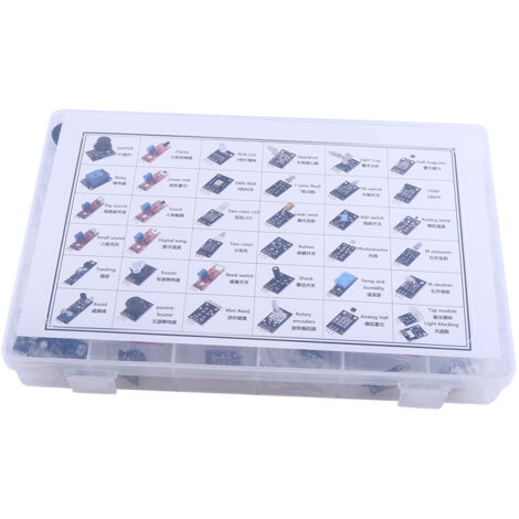 Kit de 37 Capteurs pour Arduino Raspberry Pi avec Boîte de Stockage