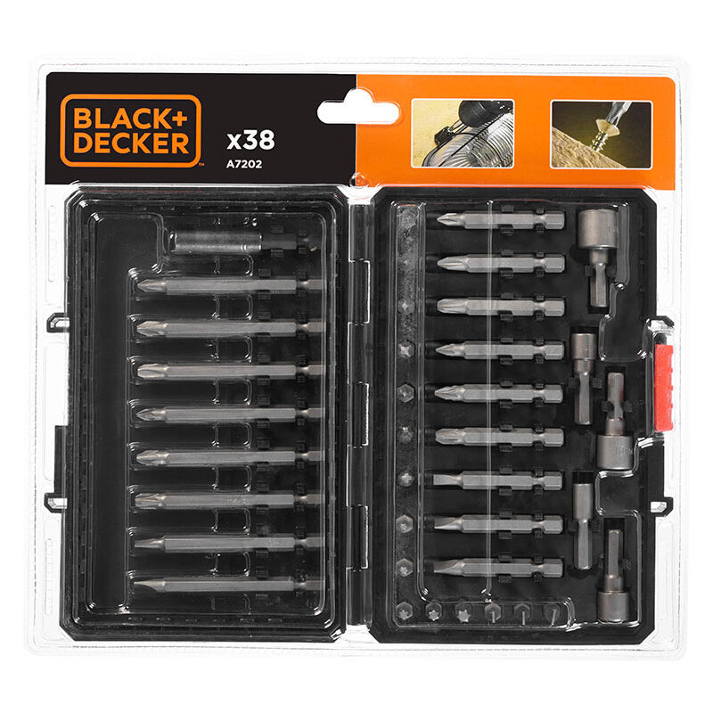 

Kit 38 piezas para atornillar A7202 Black&Decker