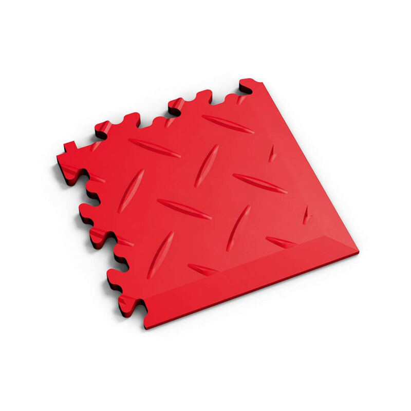 Kit de 4 Angles pour Dalles pvc Rouge Fortelock Surface Diamant - rouge