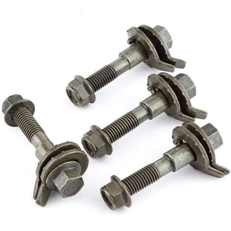 Kit de 4 boulons de carrossage réglables en acier 14mm pour alignement des roues véhicules