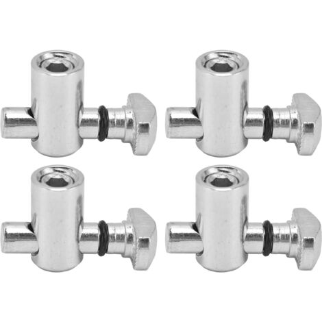Kit de 4 Connecteurs d'Ancrage M1.6 en Acier Carbone, Accessoires de Montage à Angle Droit, Conforme aux Normes Européennes