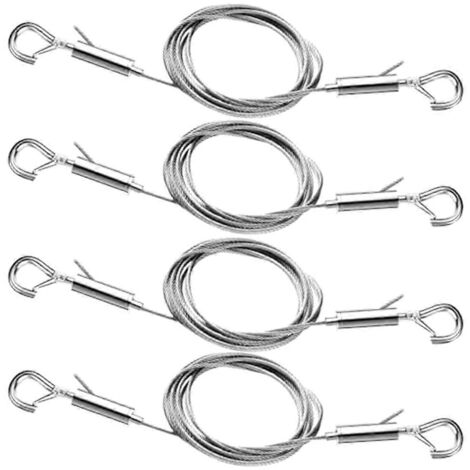 Kit de 4 fils de suspension réglables pour tableaux, 1 m et 2 m (3,3 pi et 6,6 pi)