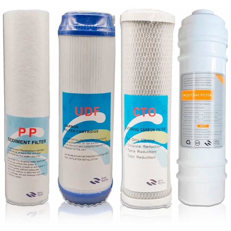 Rosmmel - Kit de 4 filtres de rechange pour l'ultrafiltration sous évier Filpur