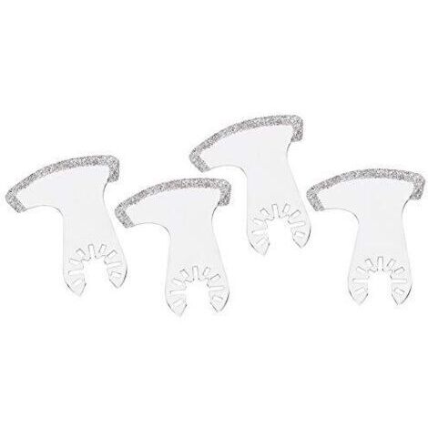 Kit de 4 Lames de Scie, Lames de Scie Diamantées Type de Trou Universel Lames de Mélange Multifonction Outils pour Couper et Tailler Les Carreaux Ciment