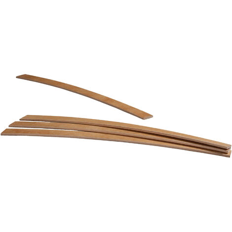Kit de 4 lattes multiplis en hêtre vernis Someo 70x5,3