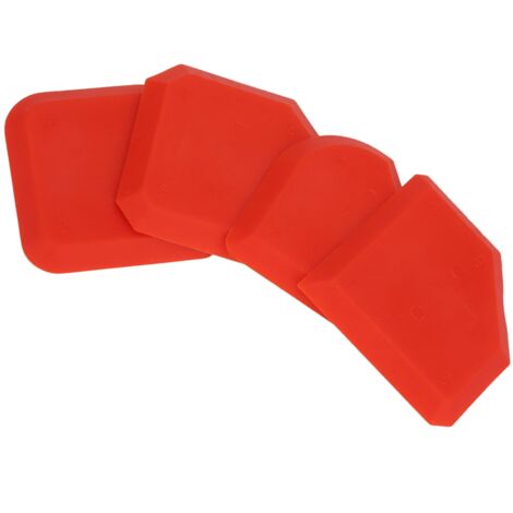 Kit de 4 outils silicone : lisseur, grattoir et finisseur pour joints de calfeutrage