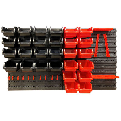 Kit de 4 panneaux muraux et accessoires de rangement