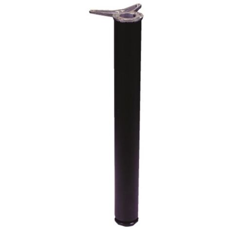 Kit de 4 pieds de table diamètre 80 hauteur 705 mm acier finition inox brossé - CAMAR