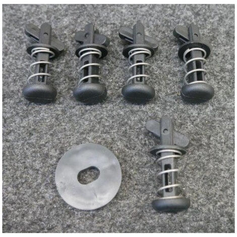 Kit de 4 plots rapides anti vibratiles pour supports muraux polyamide EID