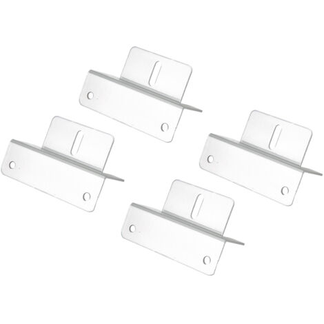 Kit de 4 supports inclinés pour panneaux solaires, montage toiture plate, camping-car, van, bateau, installation solaire autonome.