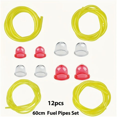 Kit de 4 Tuyaux et Coupes pour Carburant (2x3.5mm, 2.5x5mm, 3x5.5mm, 3x6mm) - 60cm