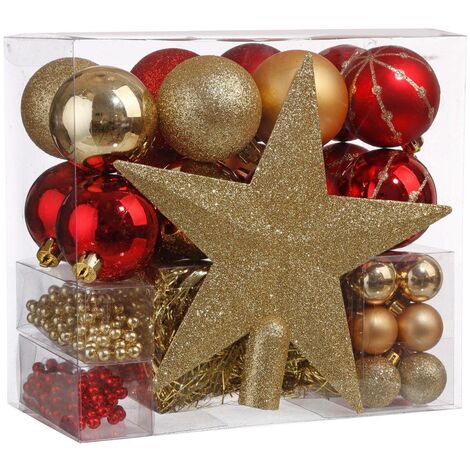 Kit de 44 piezas para decorar el árbol de Navidad Nochebuena - Atmosphera créateur d'intérieur