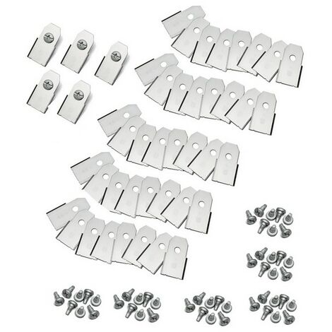 Kit de 45 lames de tondeuse robot 35mm – Compatible Husqvarna, Gardena, Mc Culloch – Remplacements faciles – 577606505