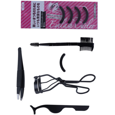 Kit de 5 Écrase-cils avec Pince à Sourcils et Épilation, Outils de Maquillage Professionnels