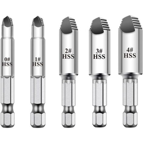 Kit de 5 piezas para tornillos complejos con revestimiento dorado, perfecto para el montaje de muebles y la reparación de automóviles.