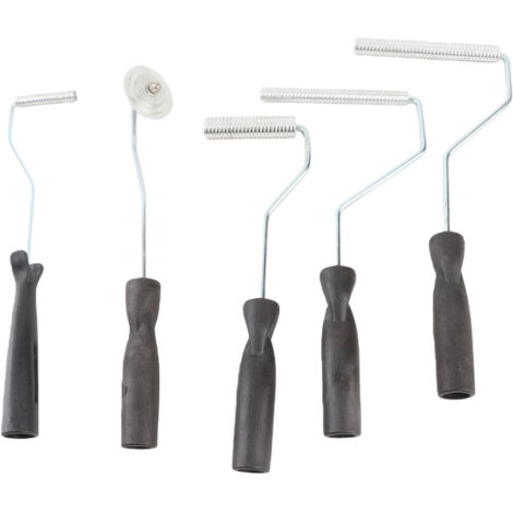 Kit de 5 rouleaux de stratification en fibre de verre, comprenant une palette à bulles, un kit de réparation pour résine et un rouleau à bulles pour la stratification de fibre de verre dans les baigno
