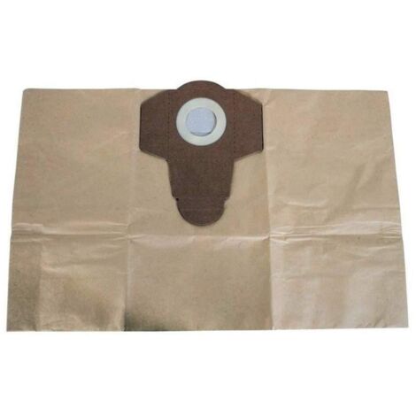 Kit de 5 sacs papier pour aspirateur Scheppach ASP12-ES et ASP15-ES – Sac en papier haute filtration – Remplacement efficace des sacs usagés