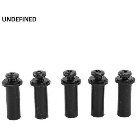 Kit de 5 vis et écrous de fixation pour pare-brise de moto Harley Road Glide Ultra CVO Custom (tous modèles) - Noir