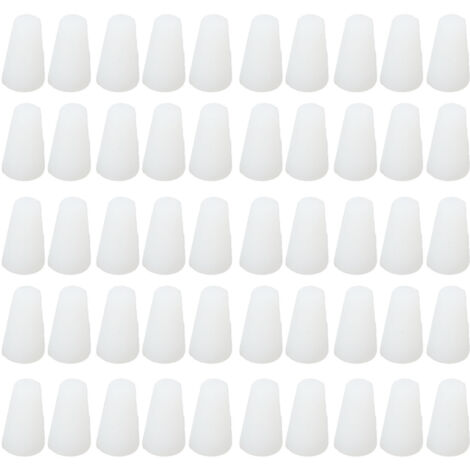 Kit de 50 Bouchons Coniques en Silicone pour Protection et Étanchéité Haute Température Revêtement Poudre
