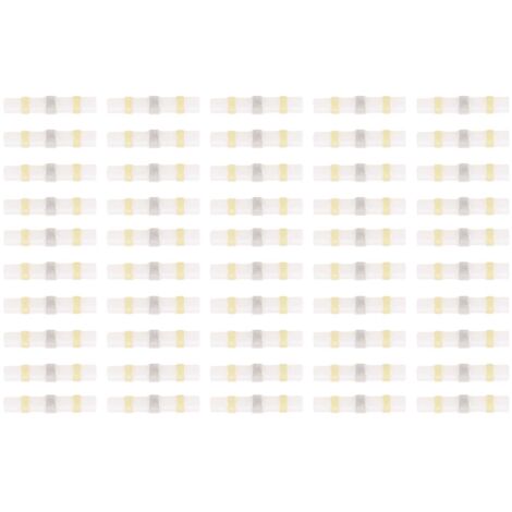 Kit de 50 manchons thermorétractables soudables étanches pour raccordements électriques (SST-S41 Jaune)