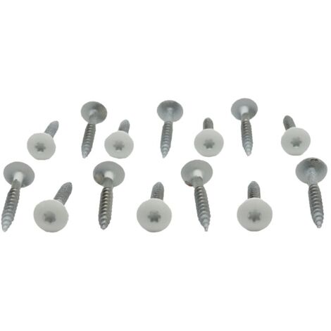 Mccover – Kit de 50 vis tork laquées 4,8 x 38 mm – Pour bardage HPL – Couleur crème – Acier galvanisé – Longueur utile 38 mm