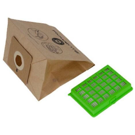 Kit de 6 bolsas de papel y 1 filtro HEPA ZR004101 ROWENTA