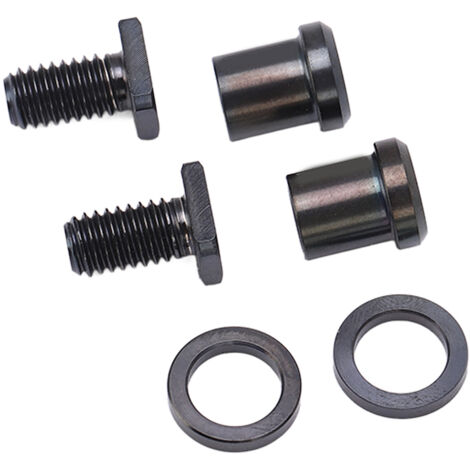 Kit de 6 boulons titane pour vélo VTT, pièces de fixation et upgrade Shimano - Noir (6 pièces)