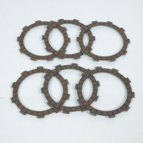 Kit de 6 disques garnis pour moto Yamaha 125 DTLC 1982 à 1983