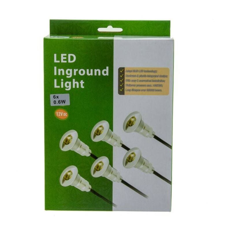 

Barcelona Led - Kit de 6 luces de escalera 0,3W 12V-DC Ø26x41mm | Blanco Cálido