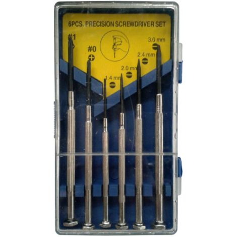 Kit de 6 piA ces de tournevis pour horloger de diffA rentes tailles de tournevis A  coupe croisA e