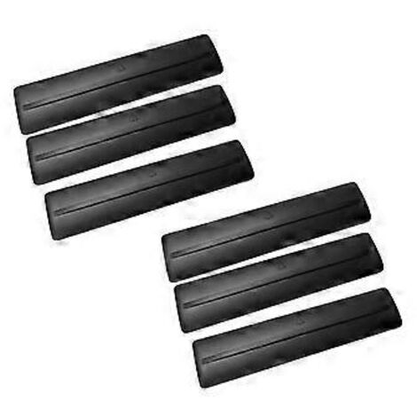Kit de 6 pièces pour la suppression des barres de toit (garniture simple), noir