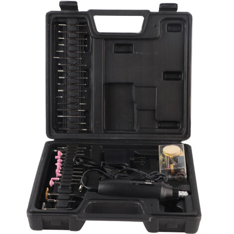 Kit de 60 pièces Mini Perceuse Électrique Rotative pour Meulage, Polissage et Ponçage, Prise US 110-240V
