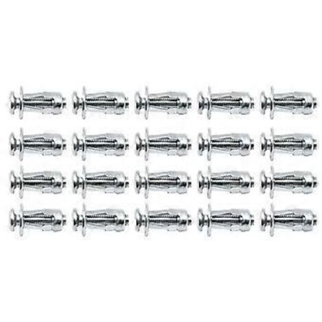 Kit de 60 rivets d'expansion Jack Nut M5 M6 pour fixation de tôles métalliques creuses, forme pétale