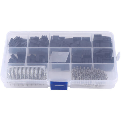 Kit de 610 connecteurs de boîtier de 2,54 mm, bornes mâle et femelle, fil de connexion à sertir, broche à sertir
