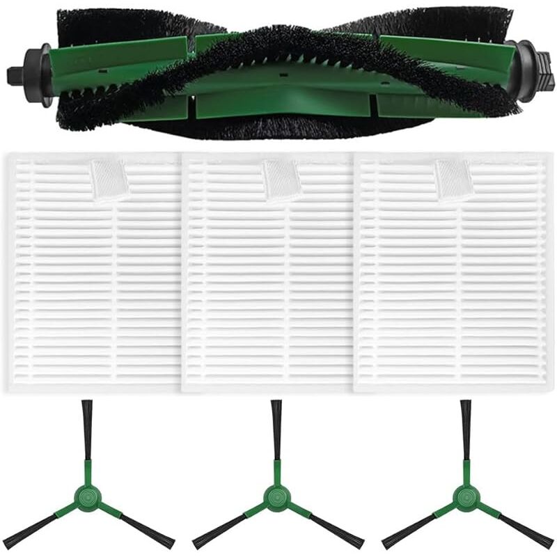 Kit de 7 brosses latérales principales pour aspirateurs robots pour Roomba Essential Y0140 Y0110 Y0112 Q0120, 1 brosse rouleau pri