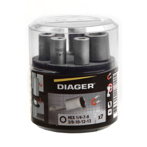 Kit de 7 llaves de vaso estándar magnéticas - U602