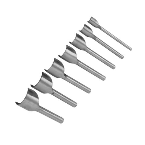 Kit de 7 outils pour travail du cuir : emporte-pièces et coupe-boucles pour ceintures (10-40mm)