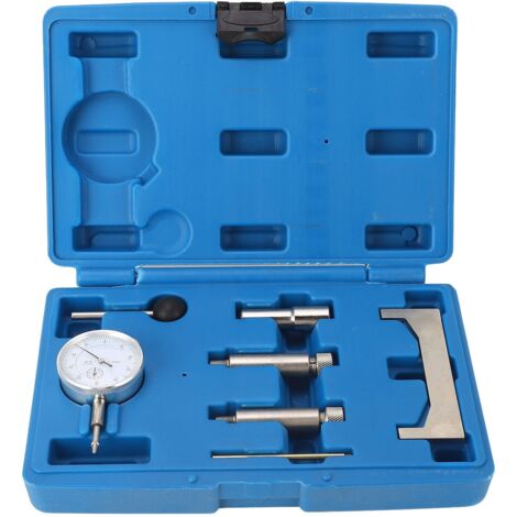 Kit de 7 pièces comprenant une jauge de calage pour pompe d'injection diesel, un adaptateur pour régulateur statique et des bouchons de réglage pour moteurs turbo diesel