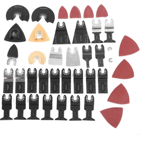 Kit de 72 Lames pour Scie Oscillante, Accessoires Multifonctions pour Carrelage et Découpe Marbre