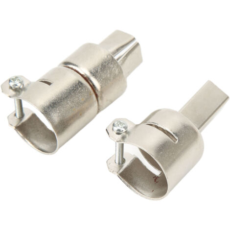 Kit de 8 buses coudées en acier inoxydable pour pistolet à air chaud, parfait pour la soudure et les travaux électroniques délicats.