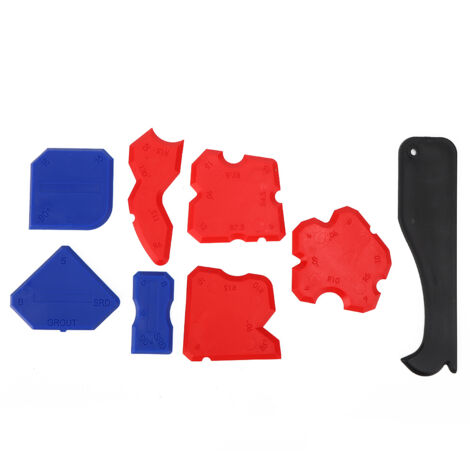 Kit de 8 Outils à Joint Silicone - Spatules et Grattoirs pour Calfeutrage